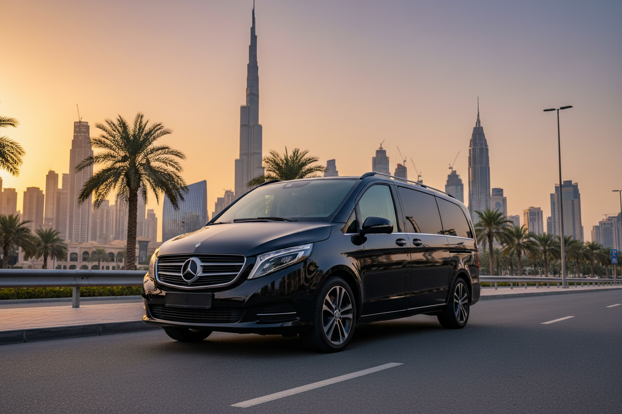 Mercedes V-Class Hire Dubai – Luxury Group Transport | Al Alali Tahir Tours