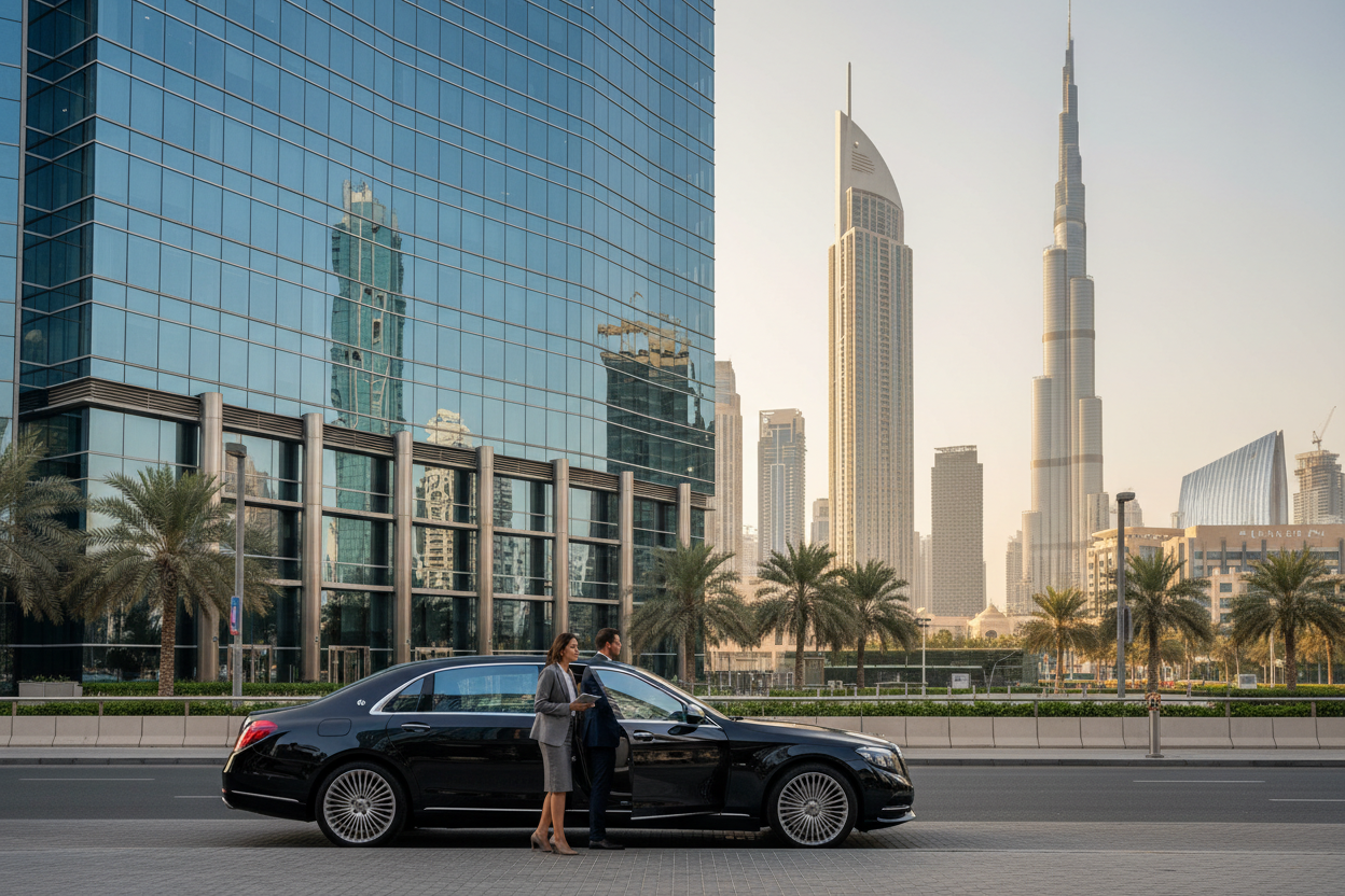 Business Travel in dubai mercedes