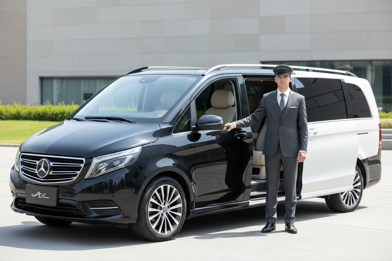 luxury van with driver