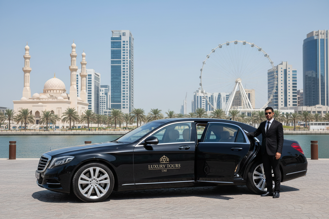 sharjah tours black mercedes